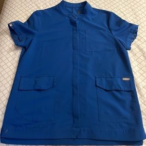 Figs royal blue small Rosario top